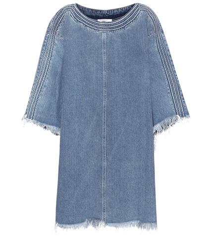Chlo Frayed Denim Dress