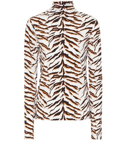 Miu Miu Tiger Turtleneck Top