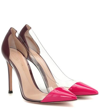 Gianvito Rossi Plexi And Leather Pumps