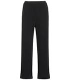 Mm6 Maison Margiela Crêpe High-rise Wide-leg Pants