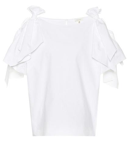 Delpozo Knotted Cotton Top