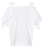 Delpozo Knotted Cotton Top