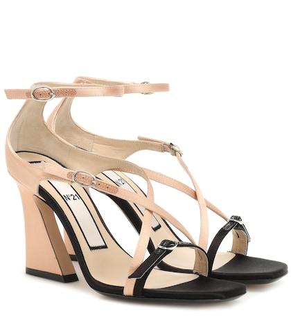 Saint Laurent Satin Sandals