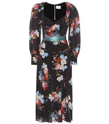 Erdem Berdine Floral-printed Silk Dress
