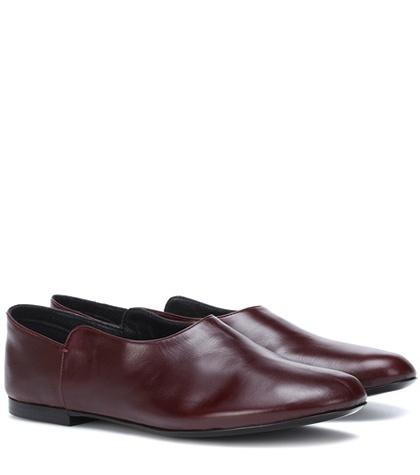 The Row Boheme Leather Slippers