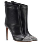 Alexandre Vauthier Cha Cha Leather Ankle Boots