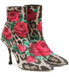 Dolce & Gabbana Lori Printed Ankle Boots