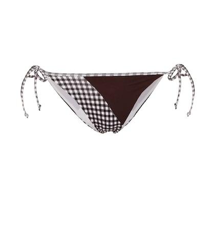 Marysia Greenport Gingham Bikini Bottoms