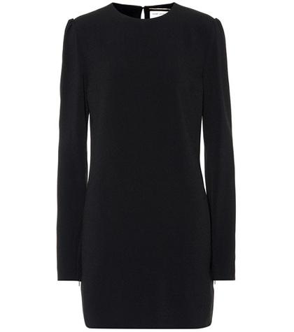 Saint Laurent Cady Crêpe Minidress