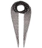 S Max Mara Polka-dotted Silk Scarf