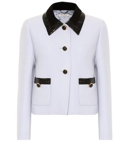 Miu Miu Sequined Cady Jacket