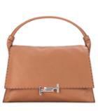 Balenciaga Double T Leather Shoulder Bag