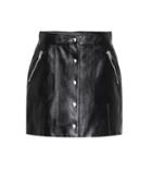 Coach Leather Miniskirt
