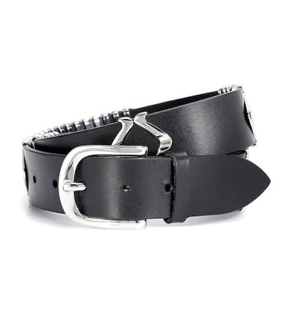 Etro Tehora Embellished Leather Belt