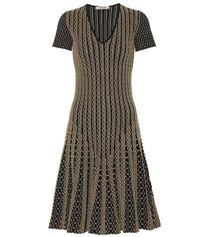 Johanna Ortiz Metallic Jacquard Midi Dress