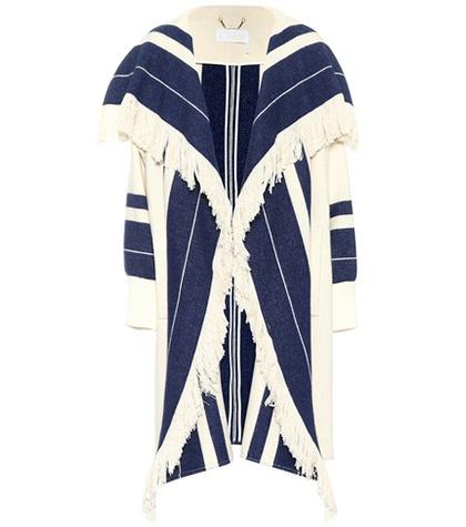 Etro Fringed Cotton And Wool-blend Jacket