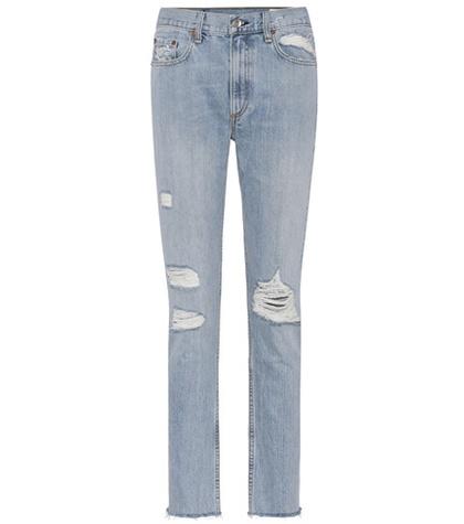 Saint Laurent Marilyn Distressed Skinny Jeans