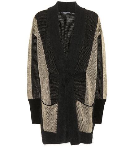 Balmain Belted Metallic Cardigan