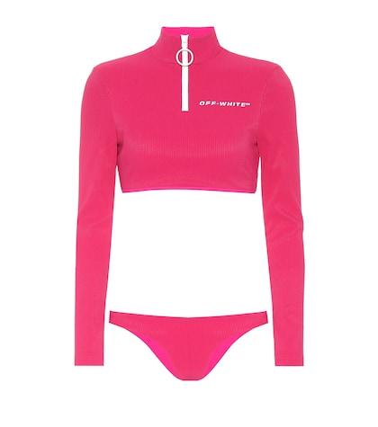 Off-white Rash Guard Bikini