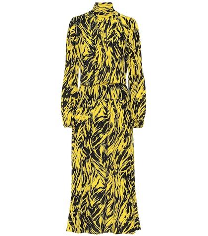 N21 Printed Crêpe Midi Dress