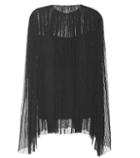 Roger Vivier Bapel Pleated Silk Top