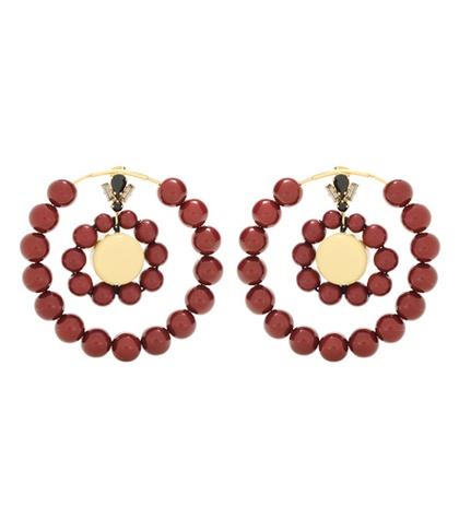 Kenzo Beaded Hoop Earrings