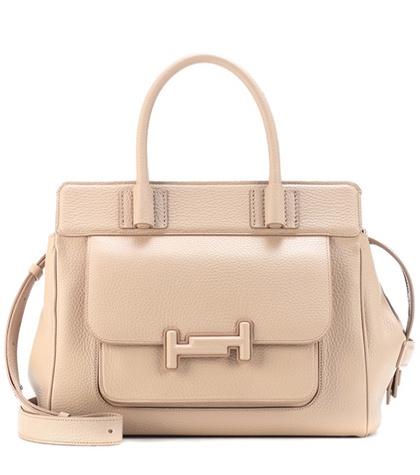Alexander Mcqueen Double T Leather Shopper