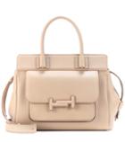 Alexander Mcqueen Double T Leather Shopper
