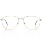 Cartier Eyewear Collection Santos De Cartier Aviator Glasses