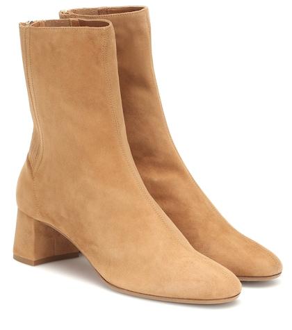 Aquazzura Saint Honore Suede Ankle Boots