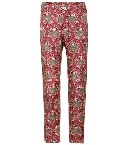 For Restless Sleepers Tartaro Printed Silk Trousers