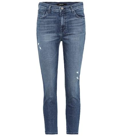 J Brand Ruby Cropped High-rise Skinny Jeans