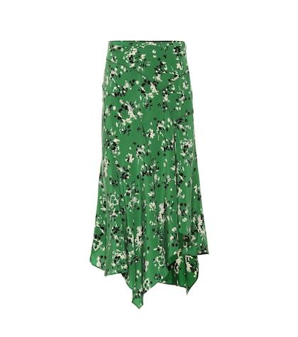 Veronica Beard Mac Silk-blend Midi Skirt