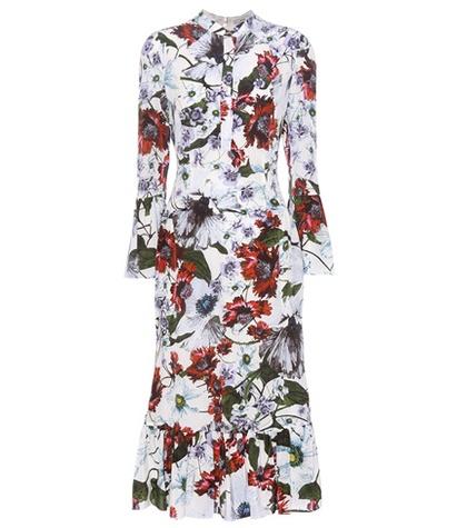 M.i.h Jeans Connie Printed Silk Dress