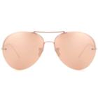 Linda Farrow Rose Gold-plated Aviator Sunglasses