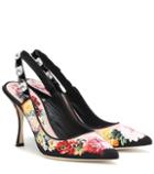 Dolce & Gabbana Floral Slingback Pumps