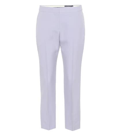 Alexander Mcqueen Cropped Mid-rise Straight Pants