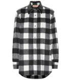 N21 Checked Wool-blend Shirt