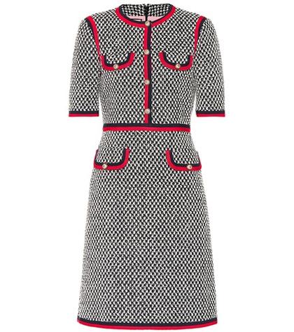 Gucci Web-trimmed Cotton Dress