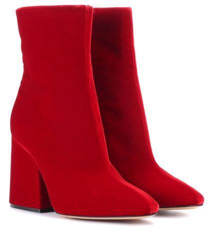 Maison Margiela Velvet Ankle Boots