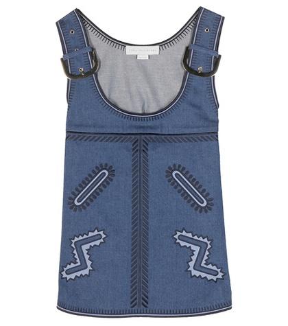 Stella Mccartney Embroidered Denim Top