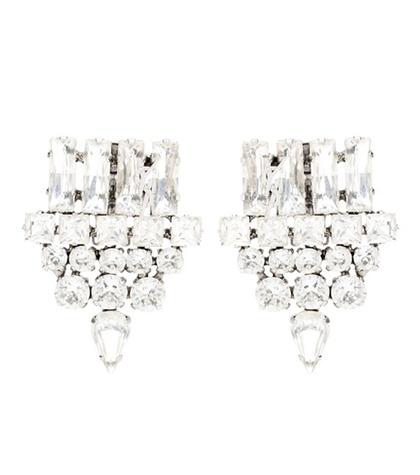 Saint Laurent Embellished Clip-on Earrings