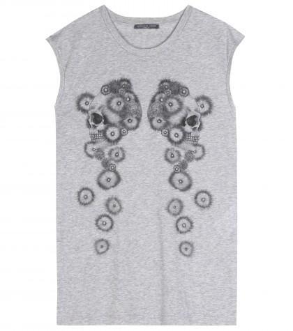 Alexander Mcqueen Printed Cotton Top