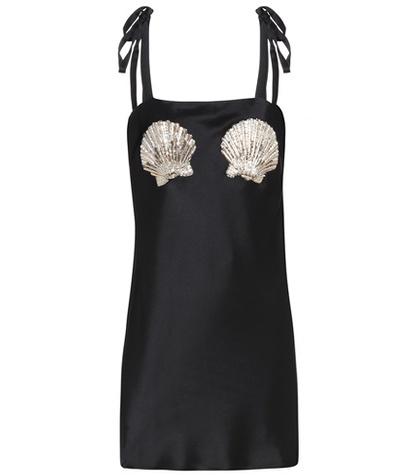 Attico Sabrina Embellished Dress