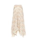 Valentino Garavani Unbridled Satin And Lace Skirt