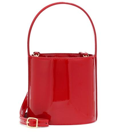 Staud Bissett Patent Leather Bucket Bag