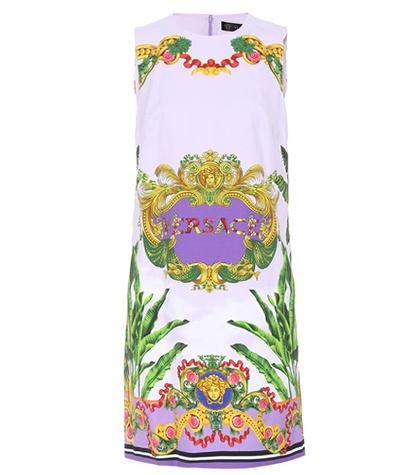 Versace Printed Sleeveless Dress