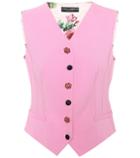 Dolce & Gabbana Printed Wool-blend Vest