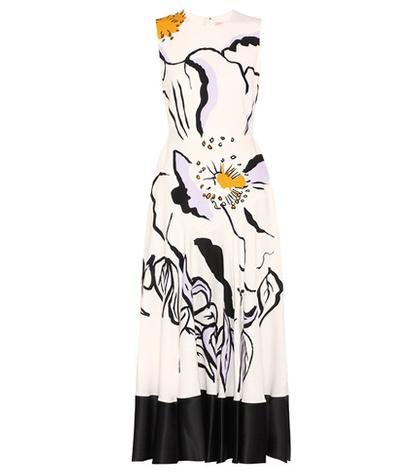 Alexander Mcqueen Camillo Printed Silk Dress