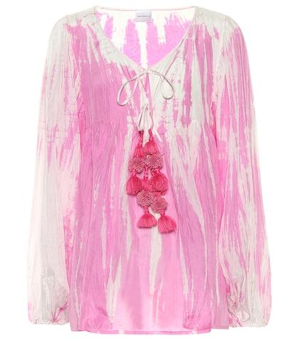 Anna Kosturova Exclusive To Mytheresa – Tie-dye Silk Blouse